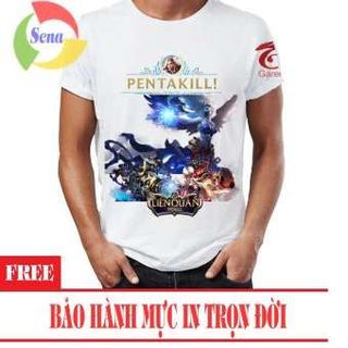 Áo Thun Liên Quân Mobile 3D Lauriel Skin Đọa Lạc Thiên Sứ Trắng