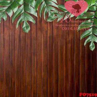 Vải phông nền hoa lá FO7519