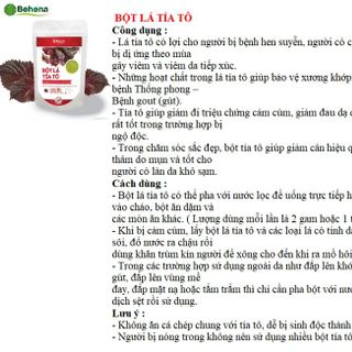 bột lá tía tô Behena