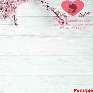 Vải phông nền hoa lá Fo11740