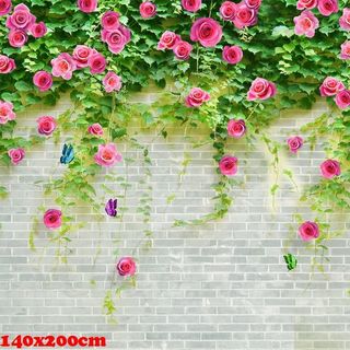 Vải phông nền hoa lá fo10884