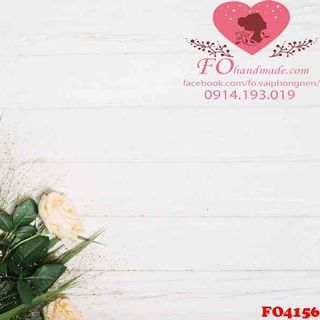 Vải phông nền hoa lá FO4156