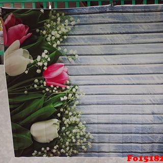 Vải phông nền hoa lá Fo15182