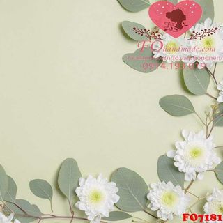 Vải phông nền hoa lá FO7181