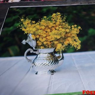 Vải phông nền hoa lá FO5394