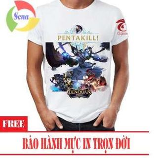 Áo Thun Liên Quân Mobile 3D Zill Skin Lốc Địa Ngục Trắng