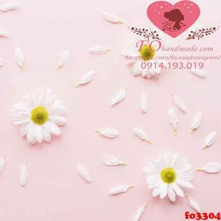 Vải phông nền hoa lá fo3304