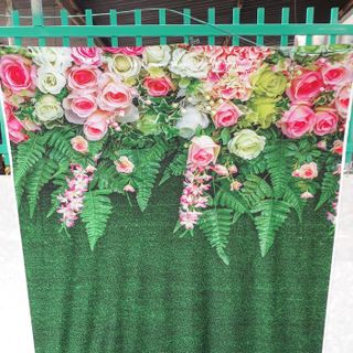 Vải phông nền hoa lá FO6138