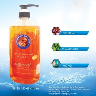 Gel Tắm Dưỡng Da - Khử Mùi Diệt khuẩn 1000ml