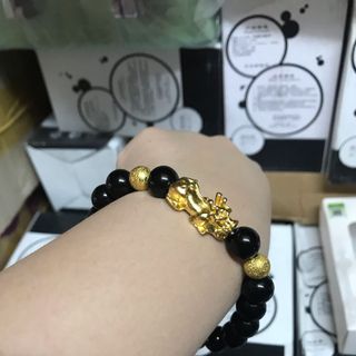 Vòng hạt đá 1ly tỳ hưu đeo phong thủy