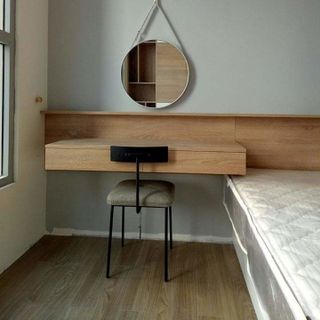 gương decor bọc viền da