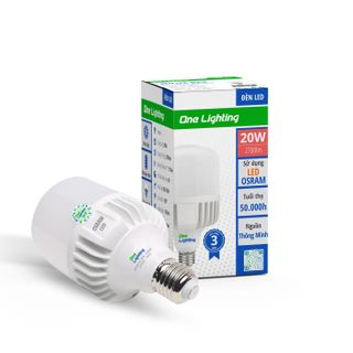 BÓNG ĐÈN LED BULB 20W SIÊU SÁNG ONE LIGHTING BẢO HÀNH 3 NĂM