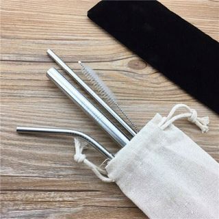 Túi Vải Đựng Ống Hút - Túi Set Ống Hút