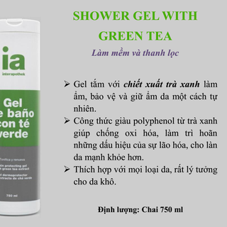 Gel tắm IA của hãng INTERAPOTHEK Tây Ban Nha