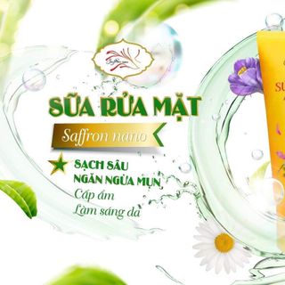 Sửa rửa mặt trị mụn Saffron nano