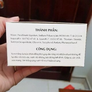 Kem body mềm tuyên si 5hộp 450k và lẻ 180k