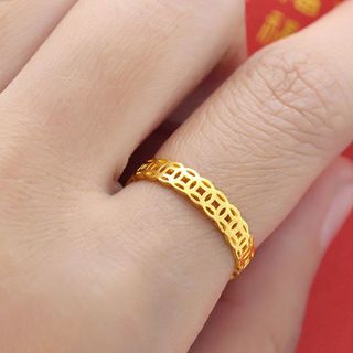 Nhẫn Kim Tiền - Trang Sức Hava Hồng Kông