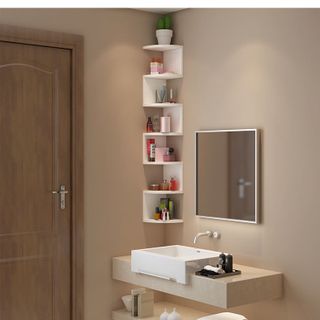 Kệ gỗ trang trí góc TTG026