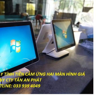 máy tính tiền cảm ứng pos hai màn hình giá rẻ
