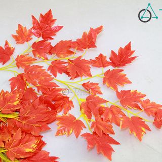 Cành lá phong đỏ giả số 62