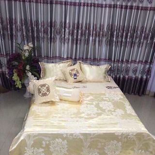 BỘ CHĂN GA GẤM LỤA 7 MÓN