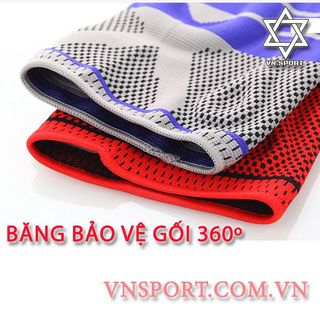 Băng bảo vệ đầu gối 360 màu xám - VNSPORT