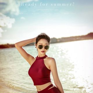 Đồ bơi bikini hai mảnh đỏ đô
