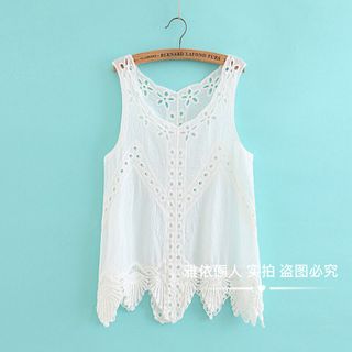 - ÁO KIỂU KHOÉT LỖ TRẺ TRUNG