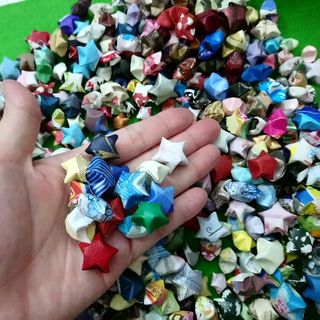 sao giấy xếp sẵn hàng luôn có sẵn nha các bạn liên hệ để mua nhé