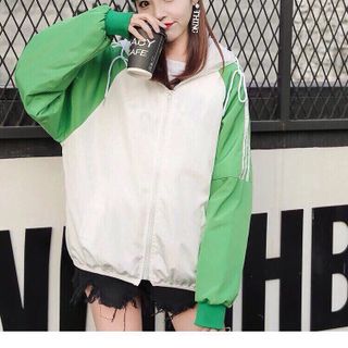 ÁO KHOÁC NỮ PHỐI MÀU TAY ĐẸP