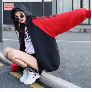 ÁO KHOÁC NỮ PHỐI MÀU TAY ĐẸP