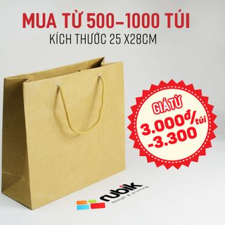 Túi giấy size 25 x 28 x 10 cm - túi giấy thời trang giá sỉ