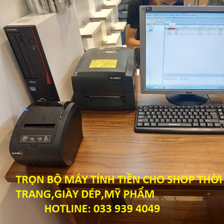 trọn bộ máy tính tiền cho thời trangmỹ phẩm giá rẻ nhất