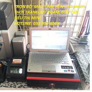trọn bộ máy tính tiền cho thời trangmỹ phẩm giá rẻ nhất