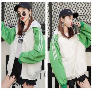 ÁO KHOÁC NỮ CHẠY 3 SỌC TAY