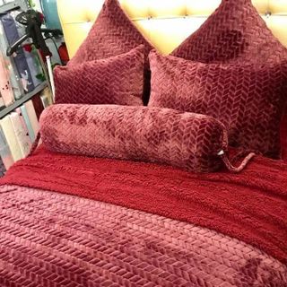 BỘ CHĂN GA GỐI LÔNG CỪU LUXURY 7 MÓN