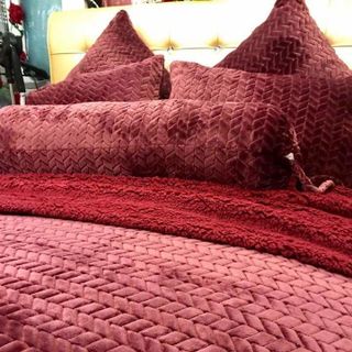 BỘ CHĂN GA GỐI LÔNG CỪU LUXURY 7 MÓN
