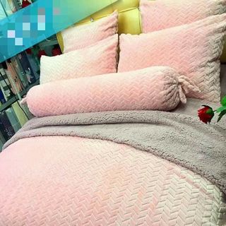 BỘ CHĂN GA GỐI LÔNG CỪU LUXURY 7 MÓN