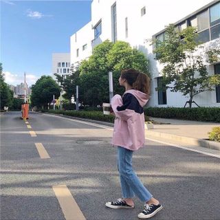 ÁO KHOÁC NỮ V XÉO VÀNG HỒNG