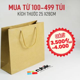 Túi giấy size 25 x 28 x 10cm - túi giấy thời trang giá sỉ