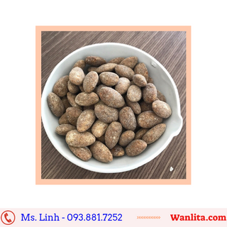 Nhân hạnh nhân Mỹ tẩm vị cà phê tách vỏ 250g/hũ
