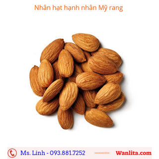 Nhân hạt hạnh nhân Mỹ California sấy đã tách vỏ