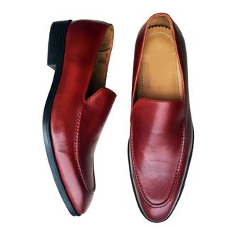 Giày lười da bò thật patina dáng ITALY GCS22