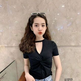 Áo phông cổ tròn nữ bán buôn giá sỉ