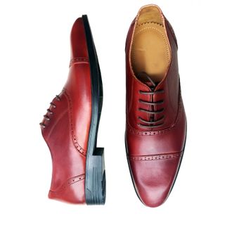 Giày tây da bò thật patina GCS19 Geleli