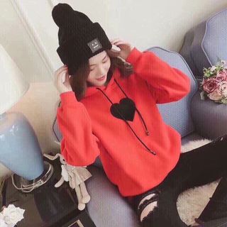 ÁO KHOÁC NỈ NỮ THÊU TIM ĐẸP