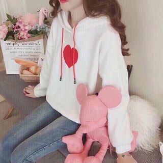 ÁO KHOÁC NỈ NỮ THÊU TIM ĐẸP