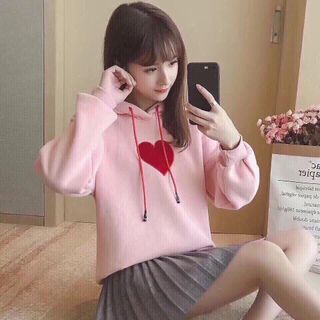 ÁO KHOÁC NỈ NỮ THÊU TIM ĐẸP
