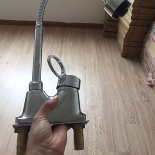 Vòi rửa bát nóng lạnh cắm chậu vòi 1 đường lạnh cắm tường vòi rửa mặt 1 đường lạnh cắm tường