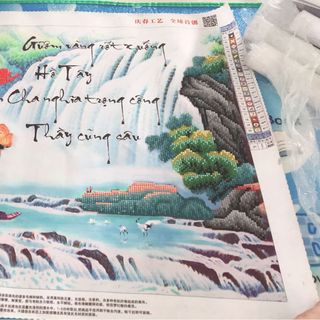 tranh đính đá 100k
